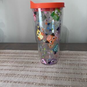 Tervis Tumbler -Owl Wrapped Print -Lid Included- 24 oz excellent used condition